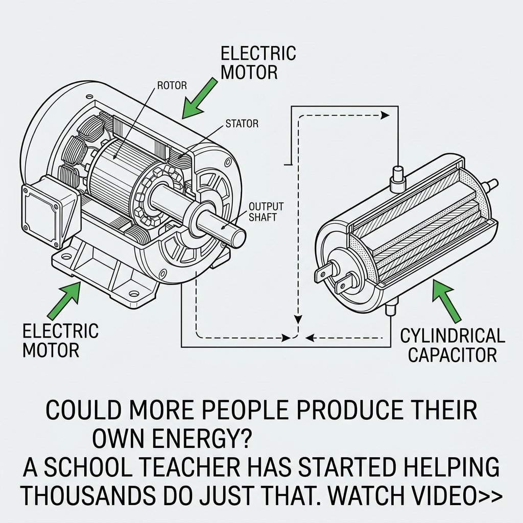 Home solar and motor energy diagram